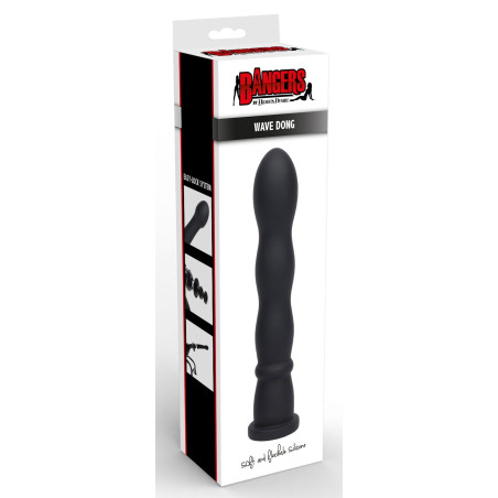 Gode EASY-LOCK WAVE 19 x 4cm Noir