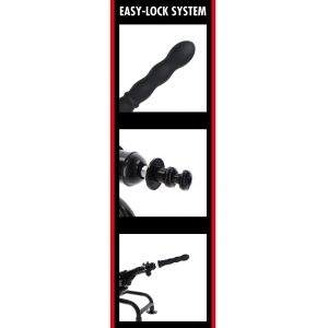 Gode EASY-LOCK WAVE 19 x 4cm Noir