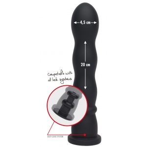 Gode EASY-LOCK WAVE 19 x 4cm Noir