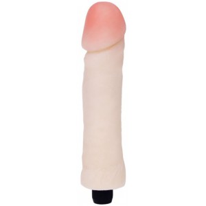 Gode vibrant matière Soft de 21cm avec couleur chair
