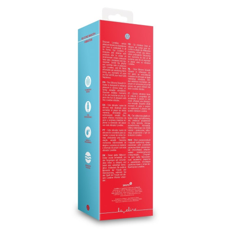 Vibromasseur SMOOTH LINE de Loveline 11 x 3.4 cm Rouge