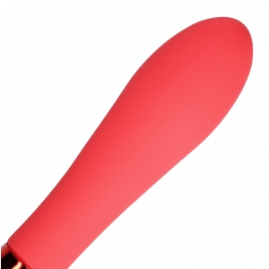 Vibromasseur SMOOTH LINE de Loveline 11 x 3.4 cm Rouge