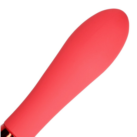 Vibromasseur SMOOTH LINE de Loveline 11 x 3.4 cm Rouge
