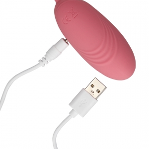 Oeuf vibrant sans fil EGG SOFT VIBRATOR Loveline 8 cm Rose