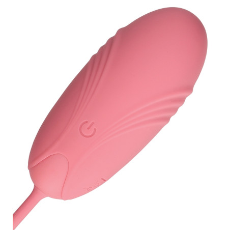 Oeuf vibrant sans fil EGG SOFT VIBRATOR Loveline 8 cm Rose