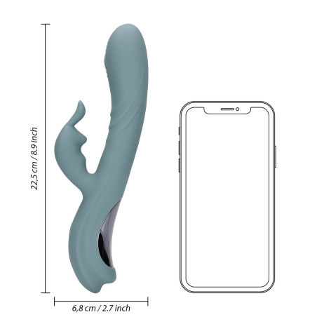 Vibro Rabbit FINGERING MOTION Loveline Gris