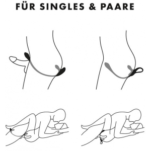 Double Stimulateur avec Plug Anal PLUG & PLAY 1 5 x 2cm Satisfyer