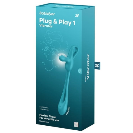 Double Stimulateur avec Plug Anal PLUG & PLAY 1 5 x 2cm Satisfyer