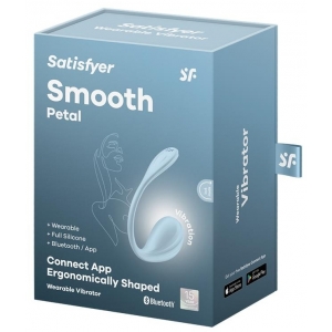 Vibromasseur Connecté Point G SMOOTH PETAL 8.5 x 3.8cm Bleu Clair S