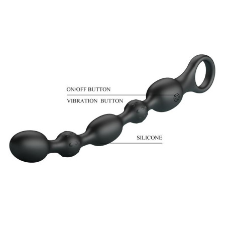 Boules anales vibrantes VAN de Pretty Love 12 Vibrations