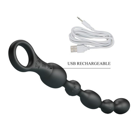 Boules anales vibrantes VAN de Pretty Love 12 Vibrations