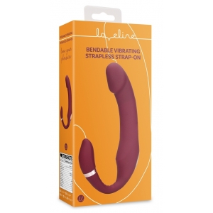Vibromasseur sans harnais STRAPLESS Loveline 12 cm Violet