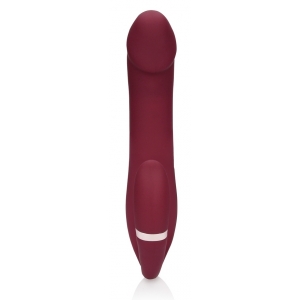 Vibromasseur sans harnais STRAPLESS Loveline 12 cm Violet