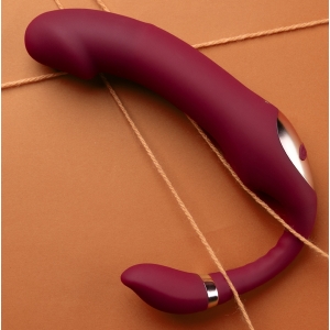Vibromasseur sans harnais STRAPLESS Loveline 12 cm Violet