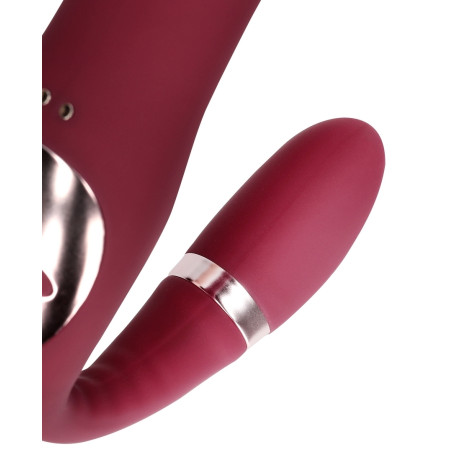 Vibromasseur sans harnais STRAPLESS Loveline 12 cm Violet