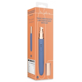 Mini-Vibro avec Compartiment Lubrifiant TRAVELING 9 x 2.5cm Loveline 2