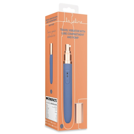 Mini-Vibro avec Compartiment Lubrifiant TRAVELING 9 x 2.5cm Loveline