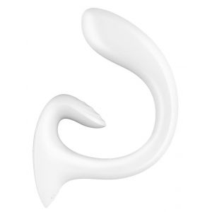Vibro Rabbit Rabbit G FOR GODDESS 1 16 x 3.8cm Blanc Satisfyer
