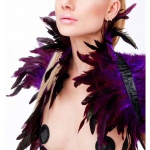 Couvre-Épaules PLUMES Violet
