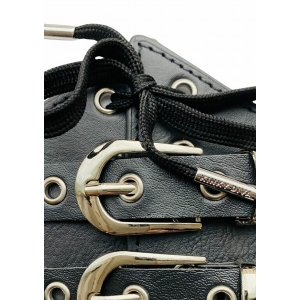 Corset À Lacets et Sangles CINCHERY Noir Brillant