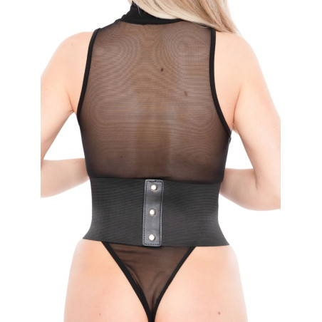 Corset À Lacets et Sangles CINCHERY Noir Brillant