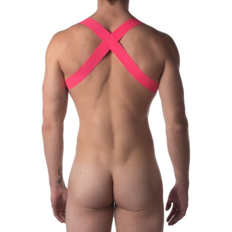Harnais Body élastique IKEM Rose Barcode Berlin