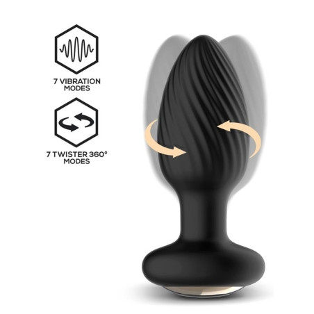 Plug vibrant et rotatif DRAGO 8 x 3.4 cm de Intoyou
