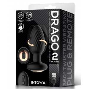 Plug vibrant et rotatif DRAGO 8 x 3.4 cm de Intoyou