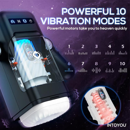 Masturbateur automatique ELON Va-et-Vient et Vibrations