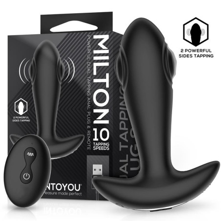 Plug vibrant avec Tapotement MILTON 10 x 3.7 cm