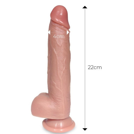 Gode vibrant et Va-et-vient TIBERIO Centauro 18 x 4.3 cm