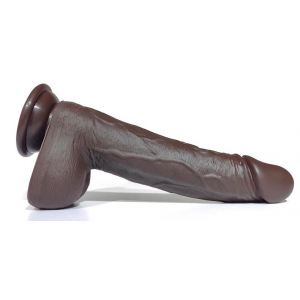 Gode vibrant Va-et-vient SEVERO Centauro de 18 x 4 cm Marron