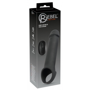 Gaine de pénis vibrante EXTENSION 19 cm 10 Vibrations