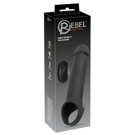 Gaine de pénis vibrante EXTENSION 19 cm 10 Vibrations