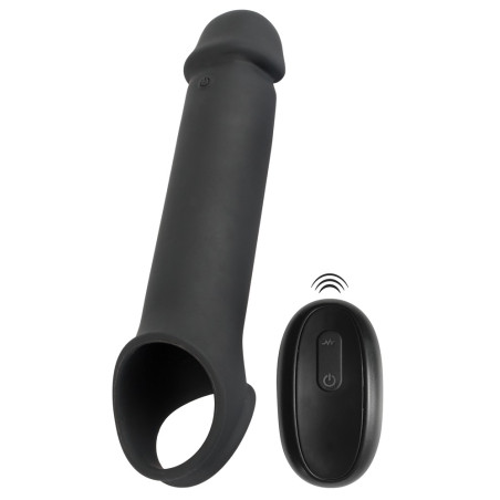 Gaine de pénis vibrante EXTENSION 19 cm 10 Vibrations