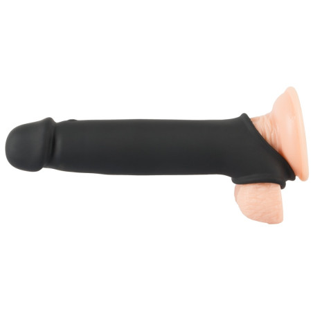 Gaine de pénis vibrante EXTENSION 19 cm 10 Vibrations