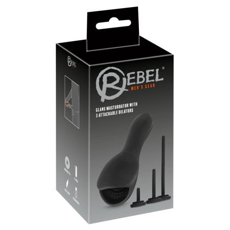 Masturbateur de gland avec Tiges d'urètre GLANS VIBE 10 Vibrations