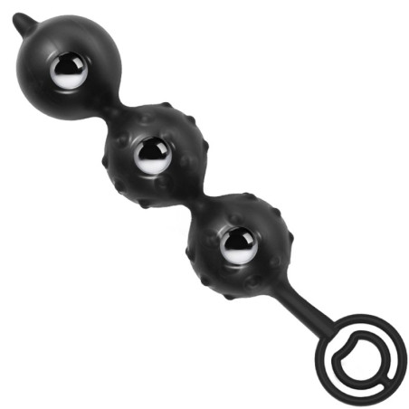 Boules anales gonflables TEXTURED BALLS de 20 x 4.5 cm