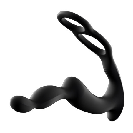 Stimulateur Prostatique Vibrant Double Anneau 16.5 x 2.8cm