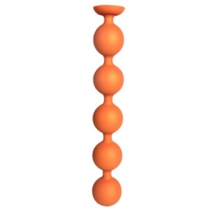 Boules anales Silicone BULBY BUTT S de 25 x 4 cm Orange