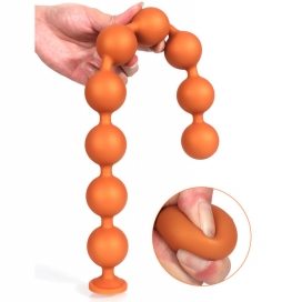 Boules anales NOCTY L Orange de 65 x 5.5 cm 2