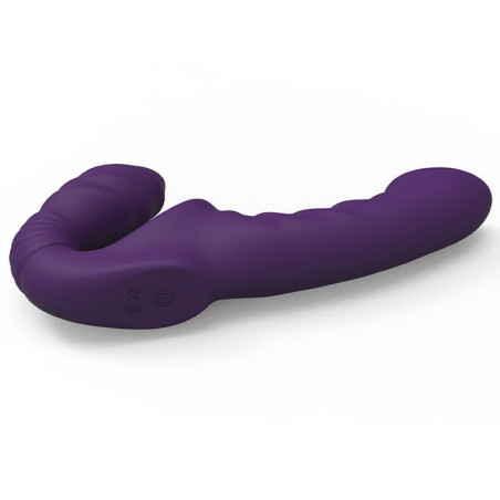 Gode Ceinture sans harnais vibrant BEAUTYPURP 13 x 3.8cm