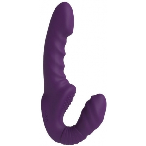 Gode Ceinture sans harnais vibrant BEAUTYPURP 13 x 3.8cm
