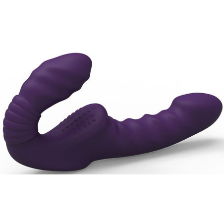 Gode Ceinture sans harnais vibrant BEAUTYPURP 13 x 3.8cm