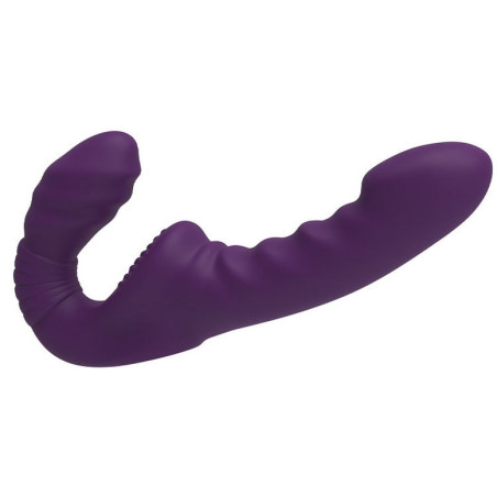 Gode Ceinture sans harnais vibrant BEAUTYPURP 13 x 3.8cm
