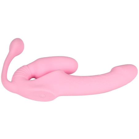 Gode Ceinture sans harnais vibrant TRIPLEASURE 12 x 3.5cm