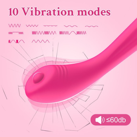 Vibro Point G PINKLIE 12 x 3cm Rose