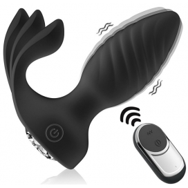 Plug Bijou Vibrant CURVED CONIK 8 x 3.5cm Noir