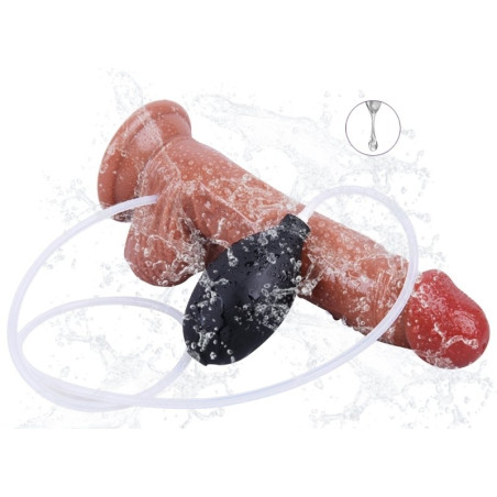 Gode Éjaculateur SOFTY CUM 14 x 3.5cm Marron Rose