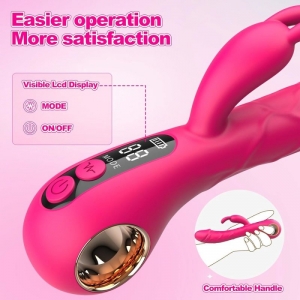 Vibro Rabbit SPOTBIT 14 x 3.7cm Rose Noir